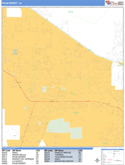 Palm Desert Digital Map Basic Style